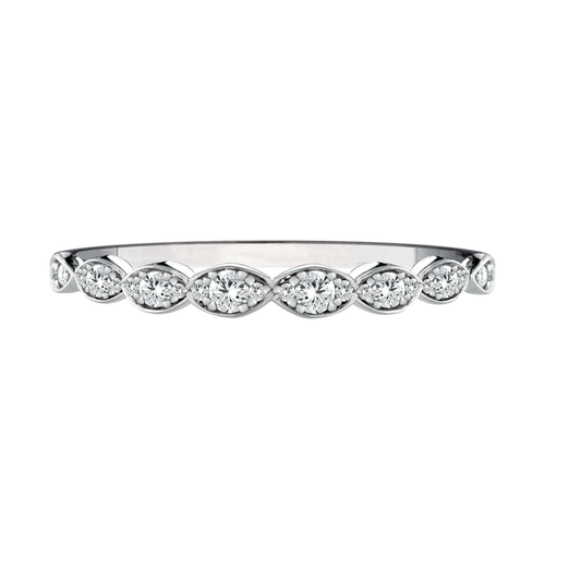 18ct White Gold Diamond Wedding Ring - Mandi and Co