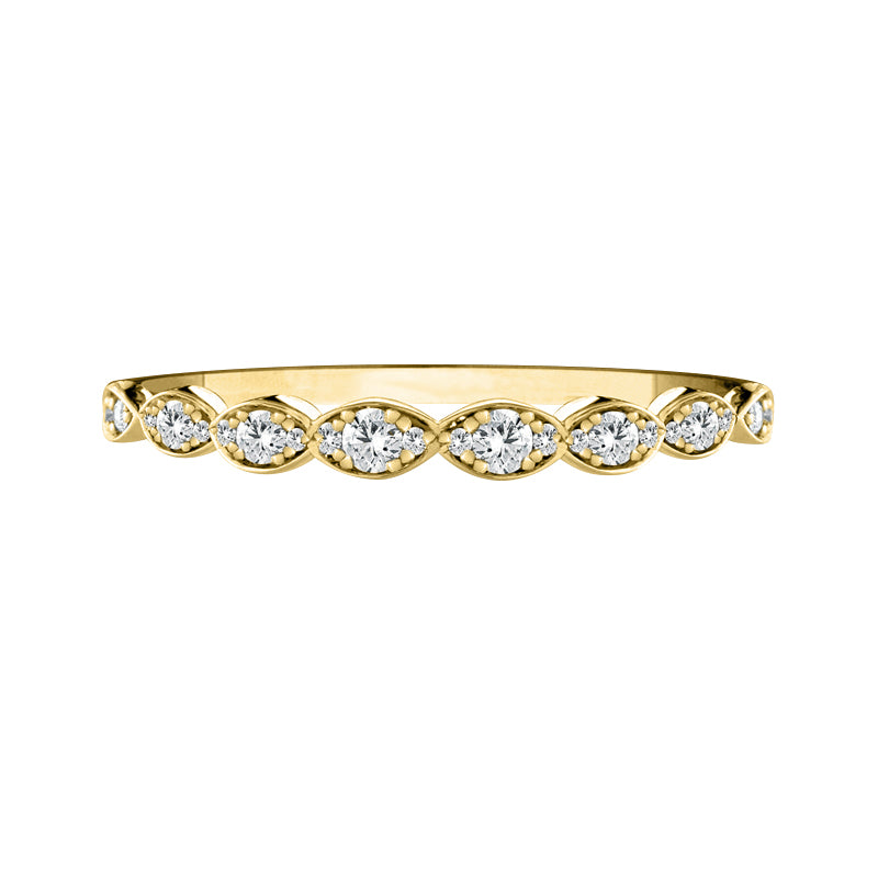 18ct Yellow Gold Diamond Wedding Ring - Mandi and Co