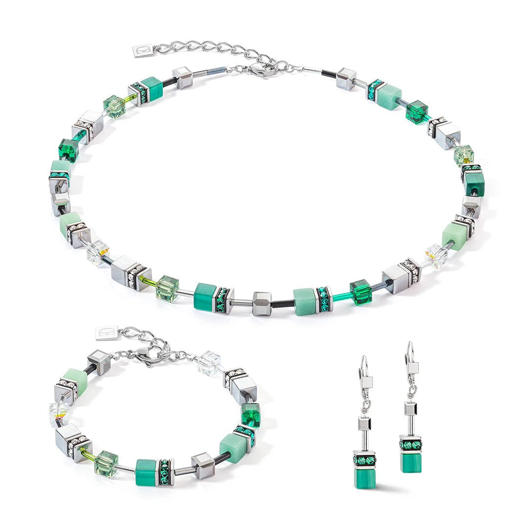 GEOCUBE TEAL GREEN EARRINGS 2838/20_0500