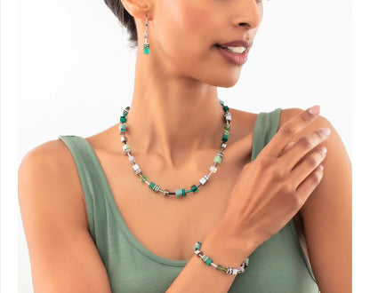 GEOCUBE TEAL GREEN NECKLACE 2838/10_0500