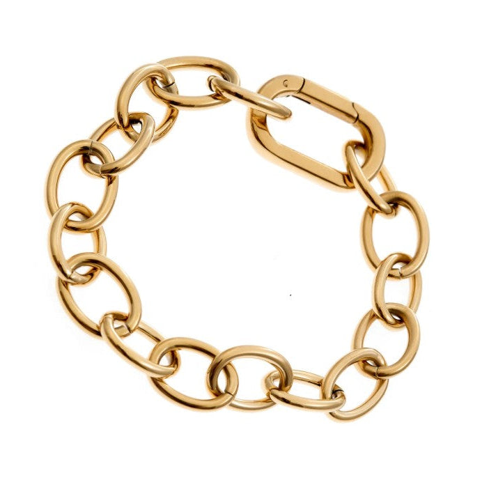 Abigail 18ct Yellow Gold Plate Oval Link Bracelet