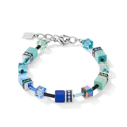 Geo Cube Bright Blue Bracelet - Mandi and Co