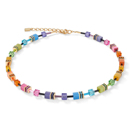 Geo Cube Fresh Rainbow Necklace - Mandi and Co