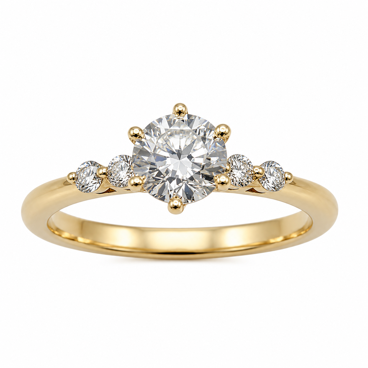 Shardee 18ct Yellow Gold Engagement Ring