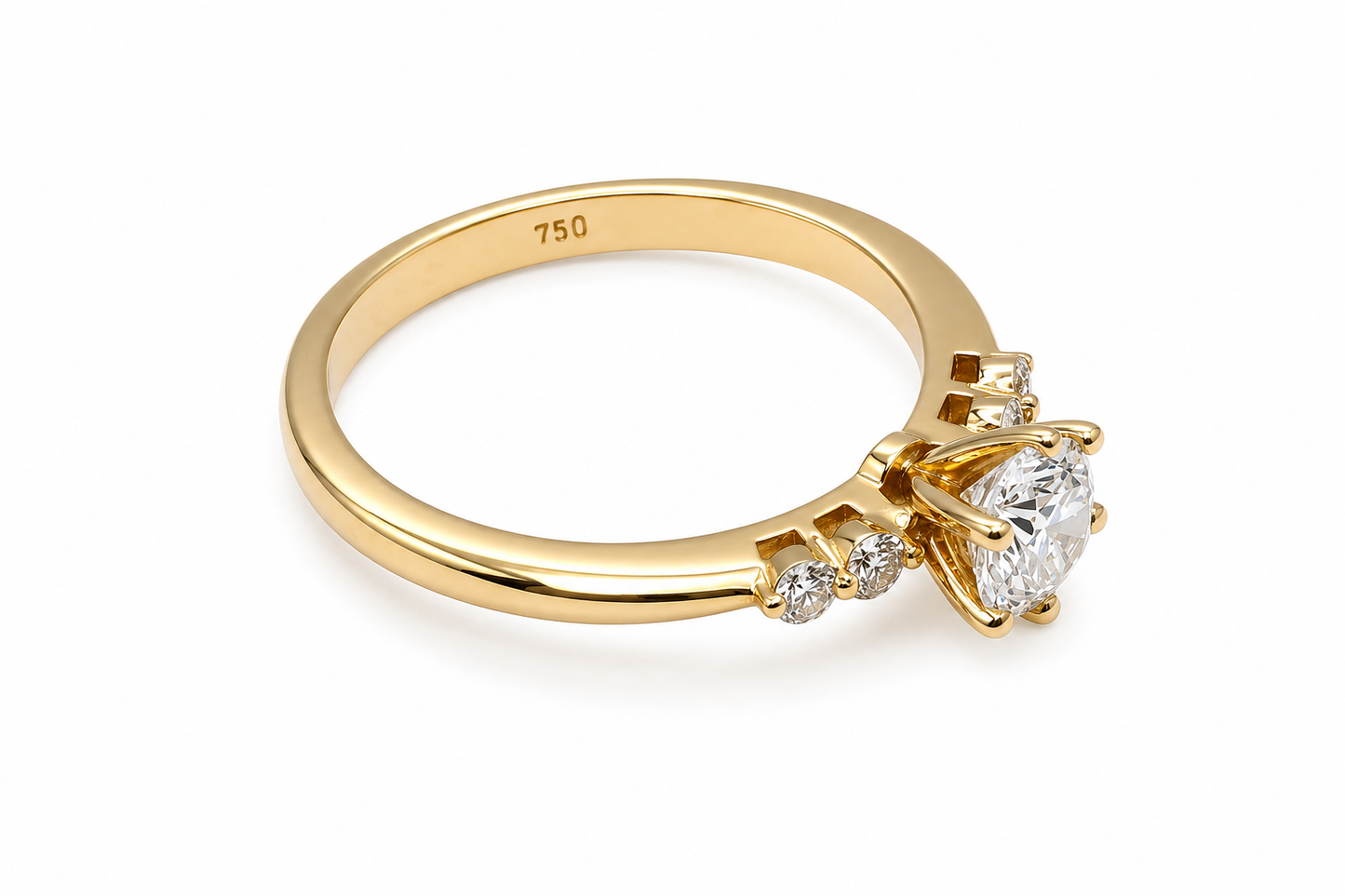 Shardee 18ct Yellow Gold Engagement Ring