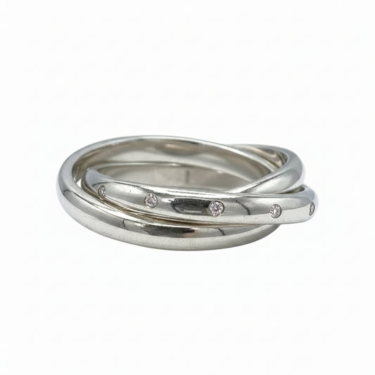Russian Wedder Style Sterling Silver Ring