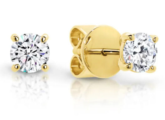 9CT YG Lab Grown Diamond Stud Earrings 