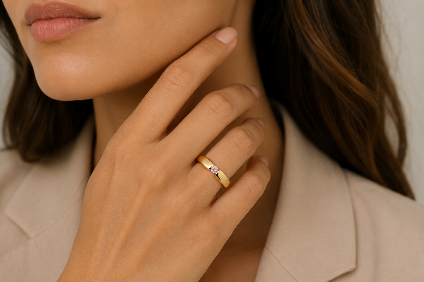 Pink Sapphire Ring