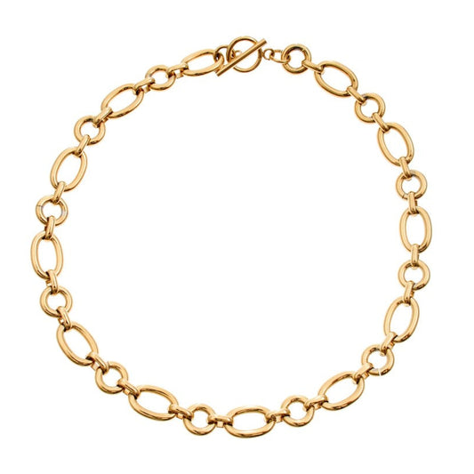 Scarlett - Gold Plate Stainless Steel Link Necklace